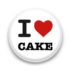 Badge I Love Cake