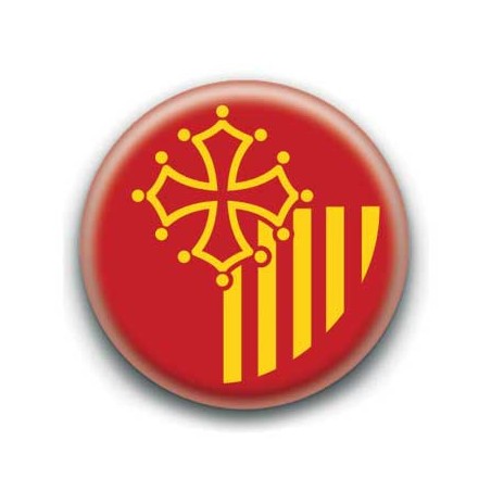 Badge drapeau Languedoc-Roussillon
