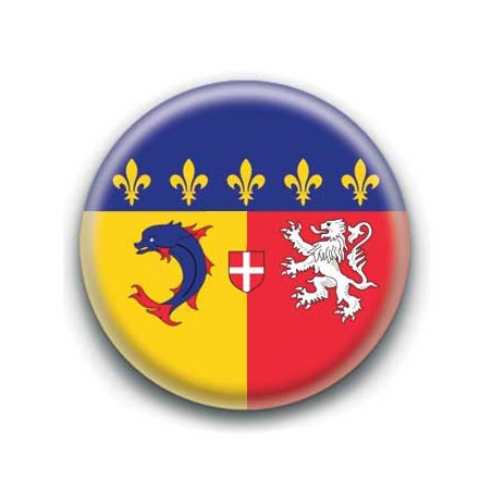 Badge drapeau Rhône Alpes 