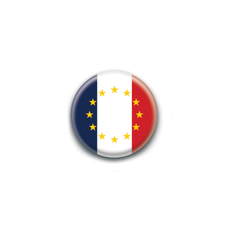 Badge : Drapeau France Europe