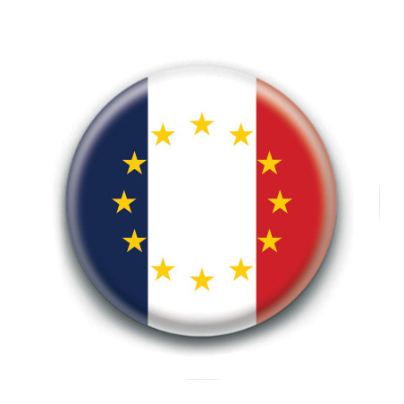 Badge : Drapeau France Europe
