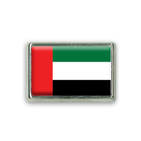 Pins rectangle : Drapeau Émirats Arabes Unis
