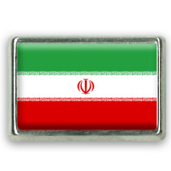Pins rectangle : Drapeau de l'Iran