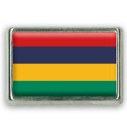 Pins rectangle : Drapeau de l'île Maurice