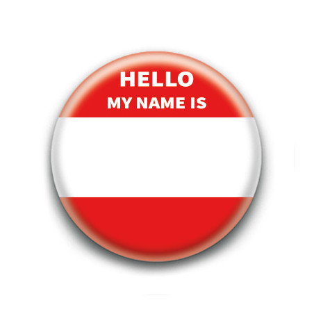 Badge : Hello My Name Is