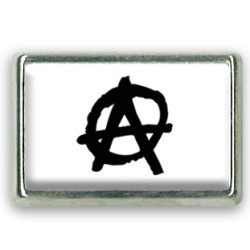 Pins rectangle : Drapeau anarchie
