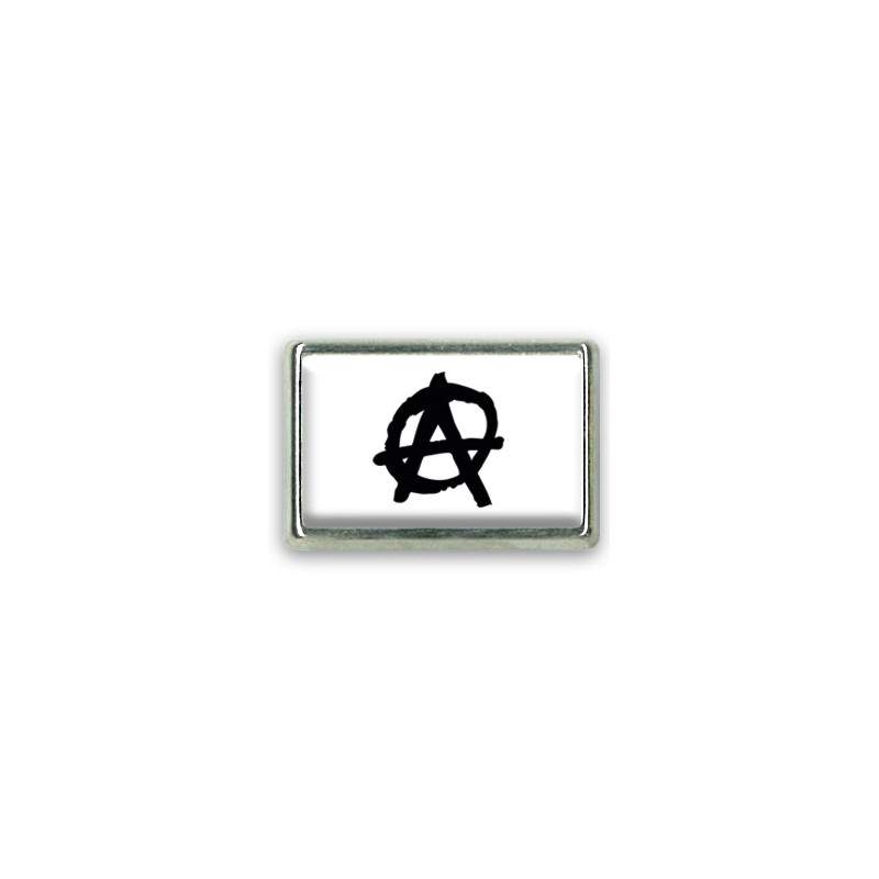 Pins rectangle : Drapeau anarchie Pins rectangle : Drapeau anarchie