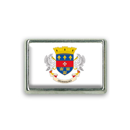 Pins rectangle : Drapeau Saint Barthélémy