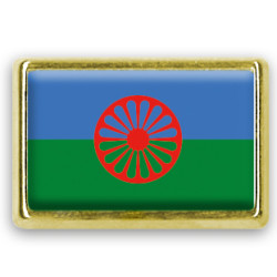 Pins rectangle : Drapeau Tsigane