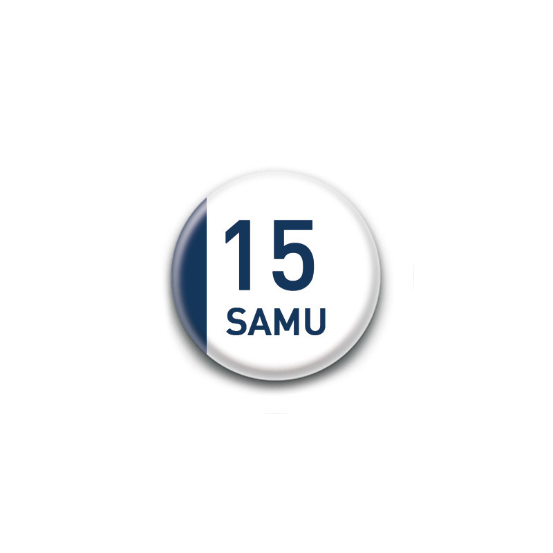 Magnet rond : 15 SAMU