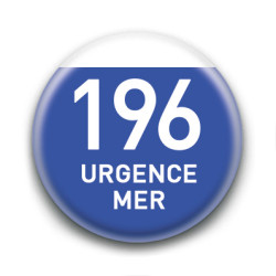 Magnet rond : 196 Urgence mer