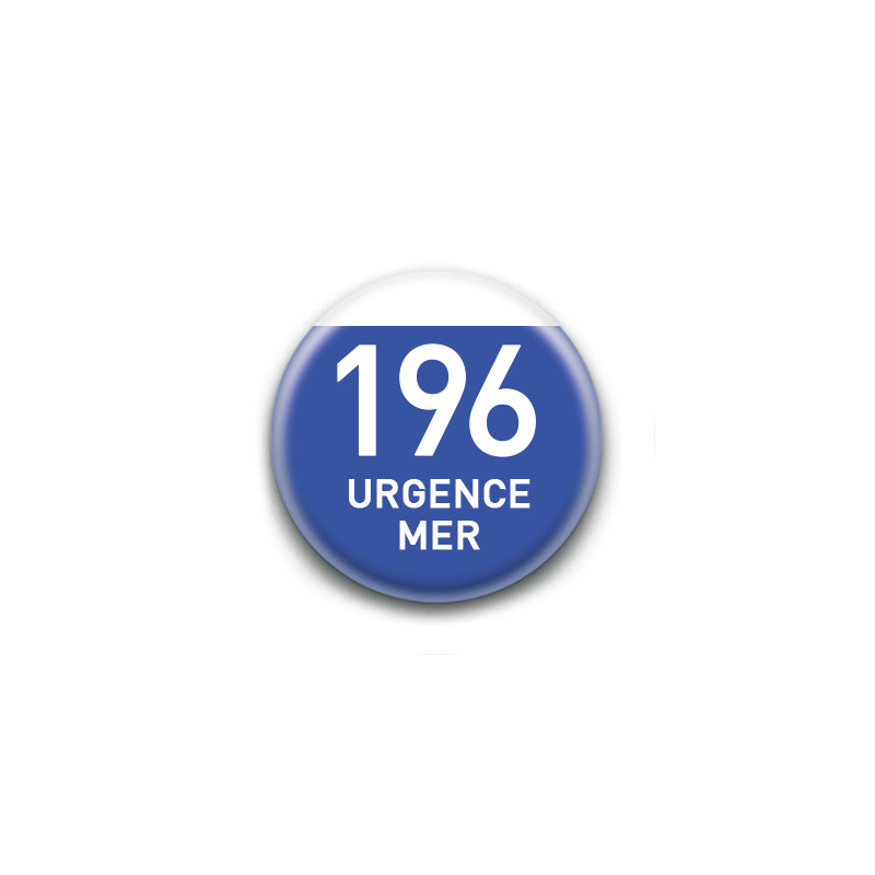 Magnet rond : 196 Urgence mer