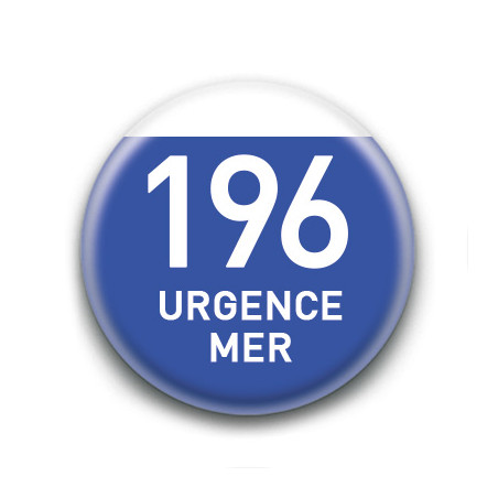 Magnet rond : 196 Urgence mer