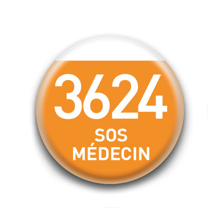 Magnet rond : 3624 SOS médecin