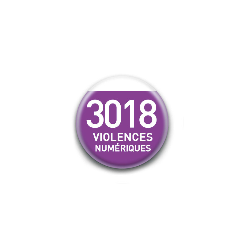 Magnet rond : 3018 Violences numériques