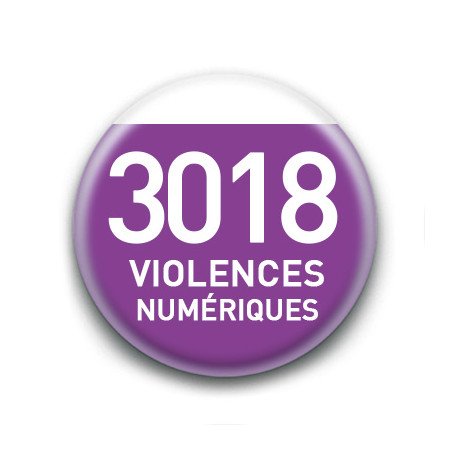 Magnet rond : 3018 Violences numériques
