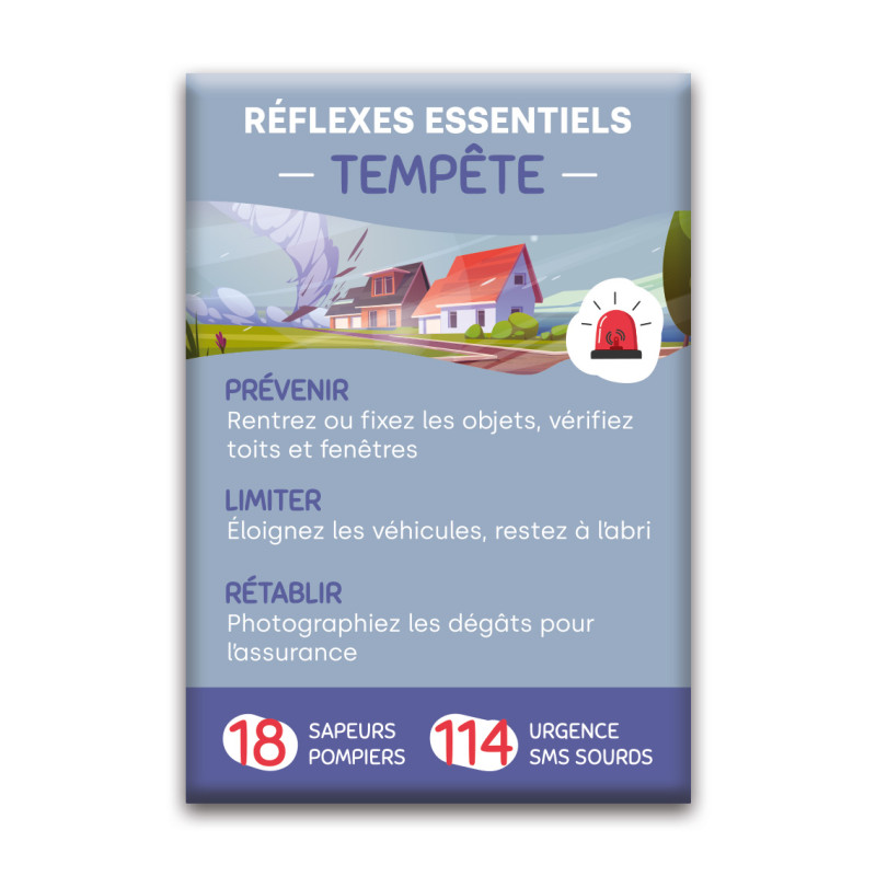 Magnet rectangle : Réflexes tempête