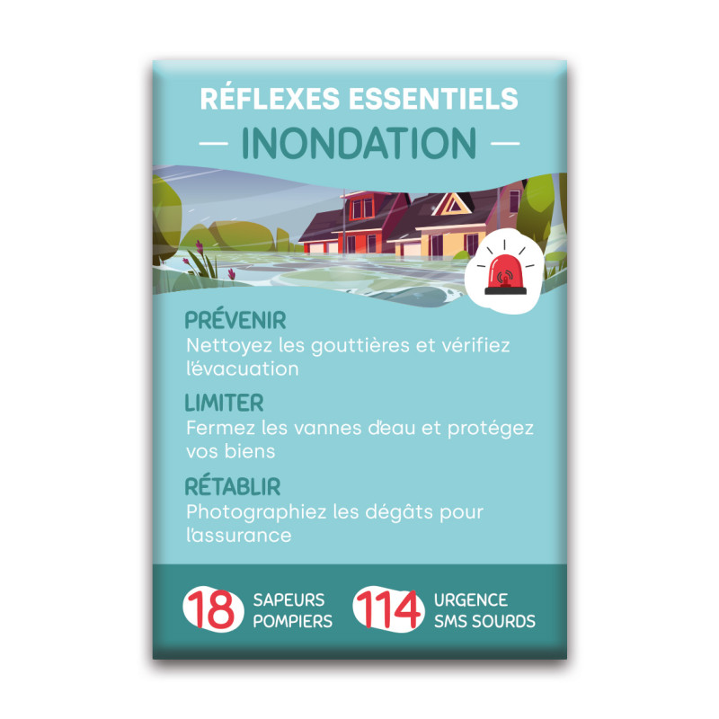 Magnet rectangle : Réflexes inondation