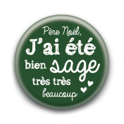 Badge : J'ai été sage (vert)