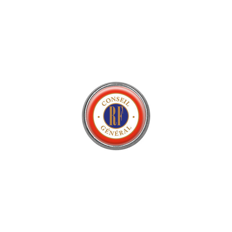 Pin's rond chromé : Conseil général