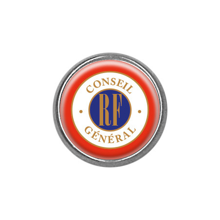 Pin's rond chromé : Conseil général