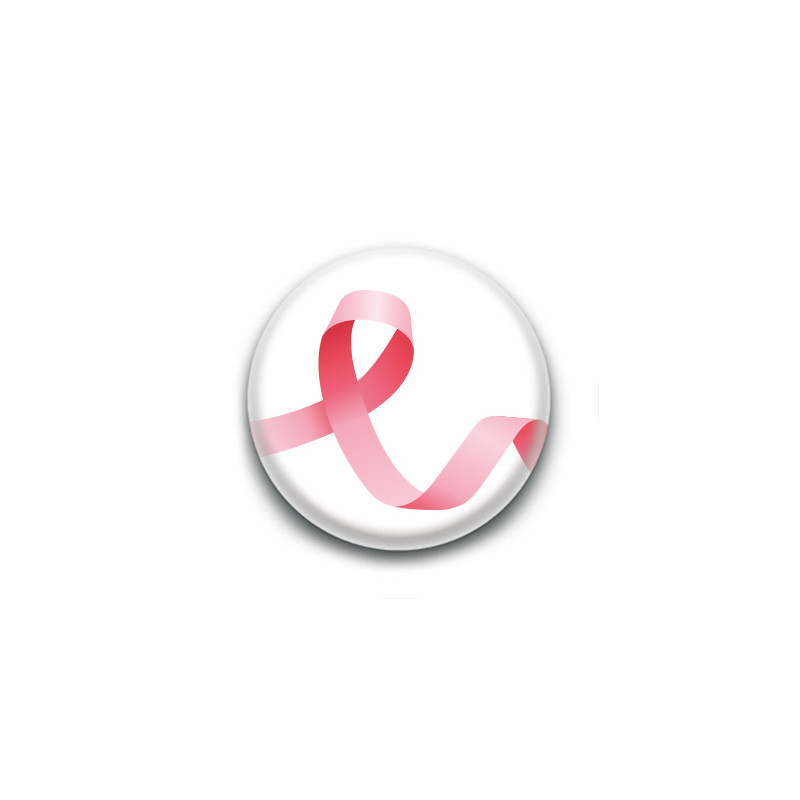 Badge : Ruban Rose