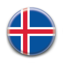 Badge : Drapeau Islande