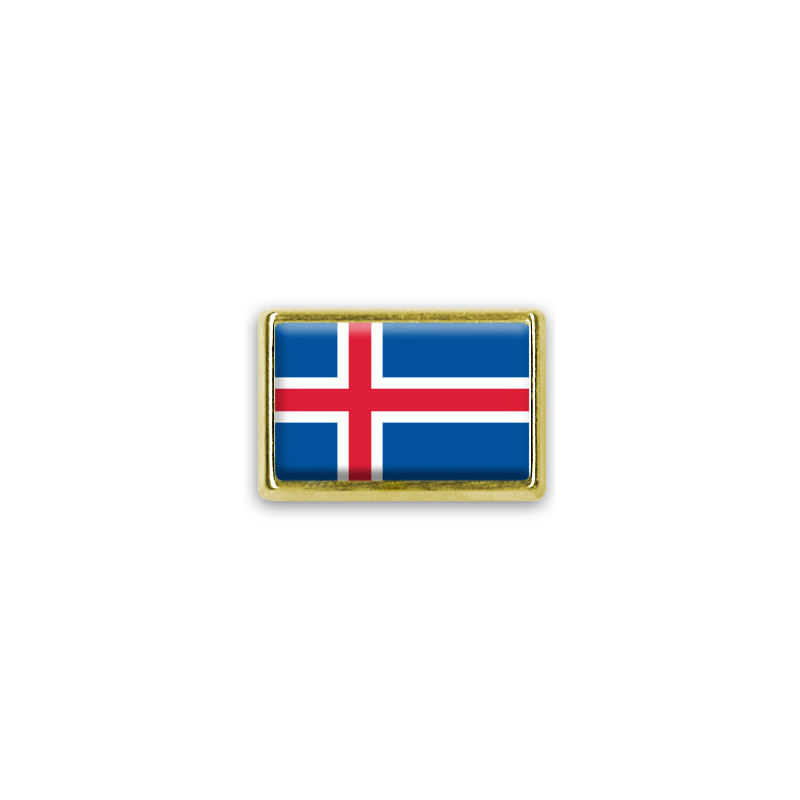 Pins rectangle : Drapeau Islande
