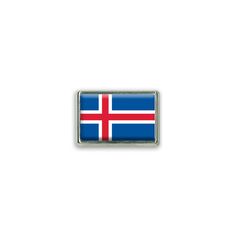 Pins rectangle : Drapeau Islande