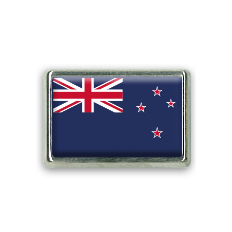 Pins rectangle : Drapeau Nouvelle Zélande