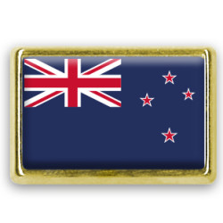Pins rectangle : Drapeau Nouvelle Zélande