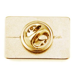 Dos du pin's doré