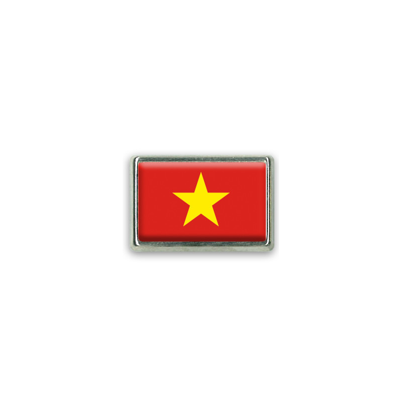 Pins rectangle : Drapeau Vietnam