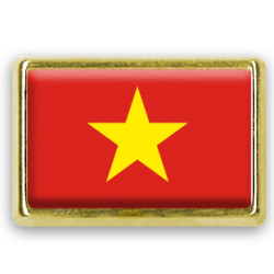 Pins rectangle : Drapeau Vietnam