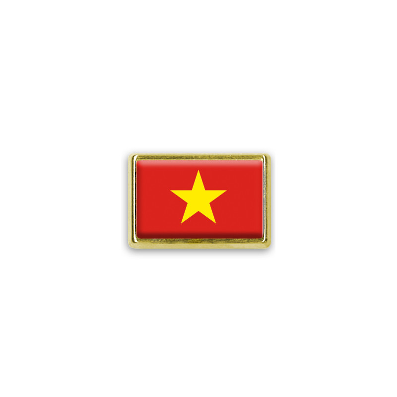Pins rectangle : Drapeau Vietnam