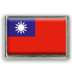 Pins rectangle : Drapeau Taïwan