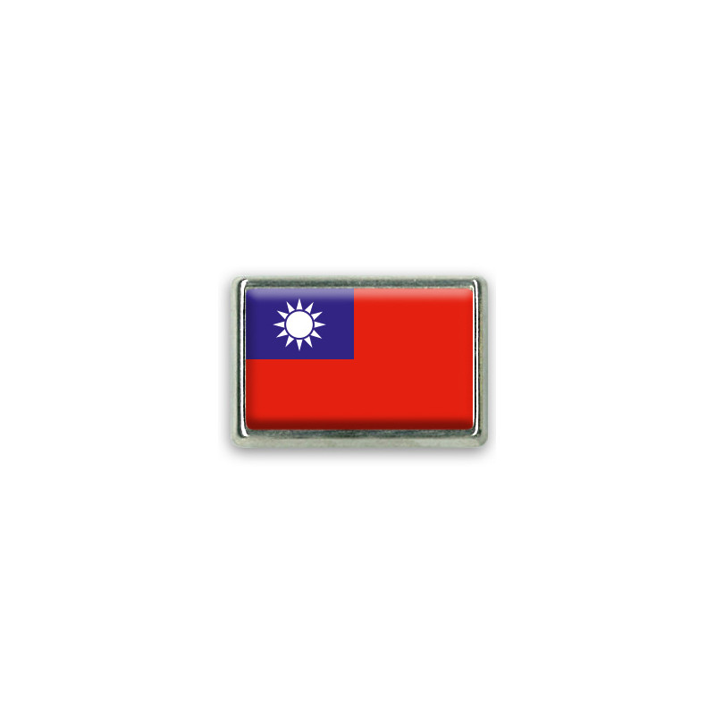 Pins rectangle : Drapeau Taïwan