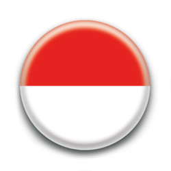 Badge : Drapeau Indonésie