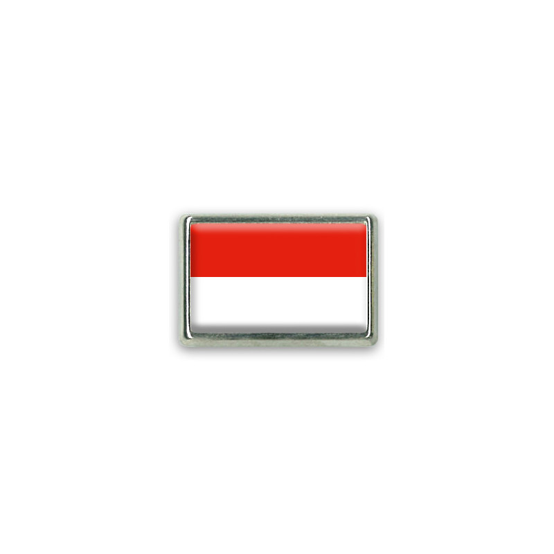Pins rectangle : Drapeau Indonésie