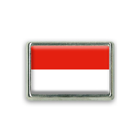 Pins rectangle : Drapeau Indonésie