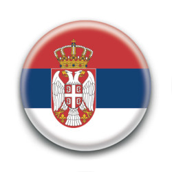 Badge : Drapeau Serbie