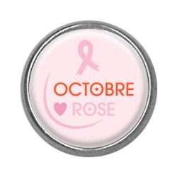 Pins rond : Octobre Rose