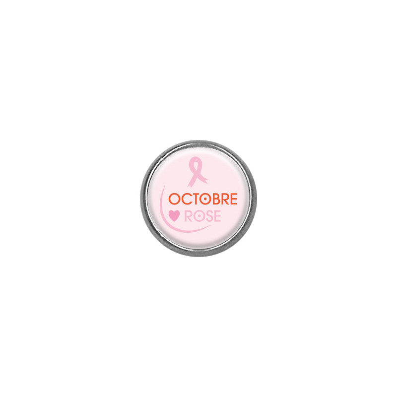 Pins rond : Octobre Rose
