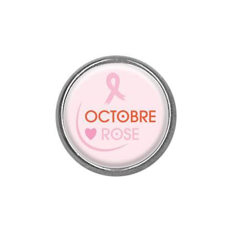 Pins rond : Octobre Rose