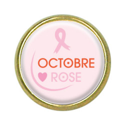 Pins rond : Octobre rose