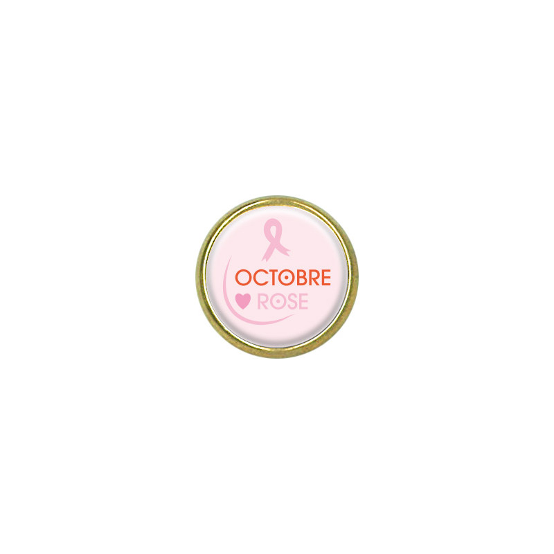 Pins rond : Octobre rose