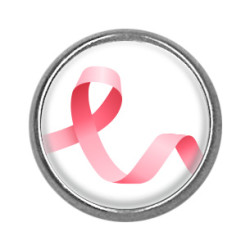 Pins rond : Ruban rose