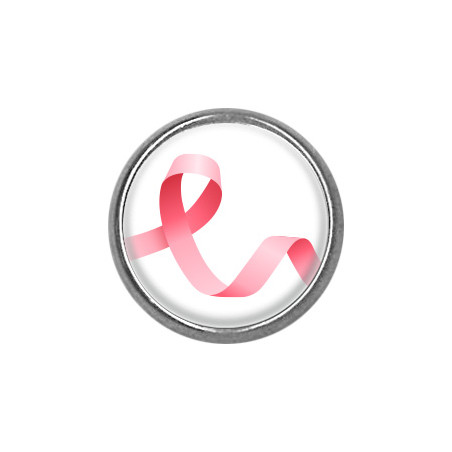Pins rond : Ruban rose