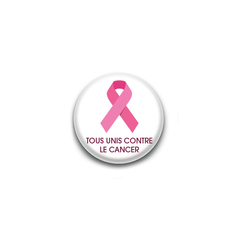 Badge : Tous unis contre le cancer