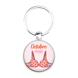 Porte-clés : Octobre rose